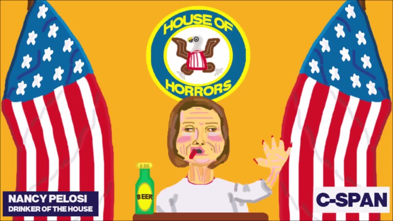 Nancy Pelosi's Drunken Press Conference Rant Animated