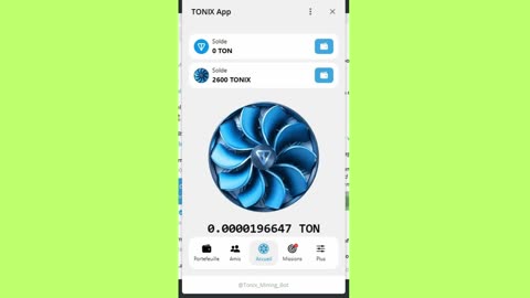 BIG MINING MINI APP BOT TELEGRAM TONIX APP EARN TON AND TONIX