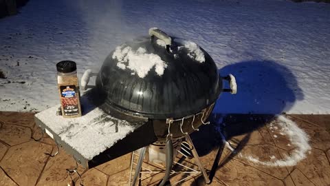 Snow be gone we're having steaks tonight