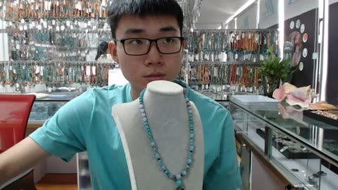 20240328-04 Pink Princess spiny oyster with pretty Natural turquoise smooth beads handmade