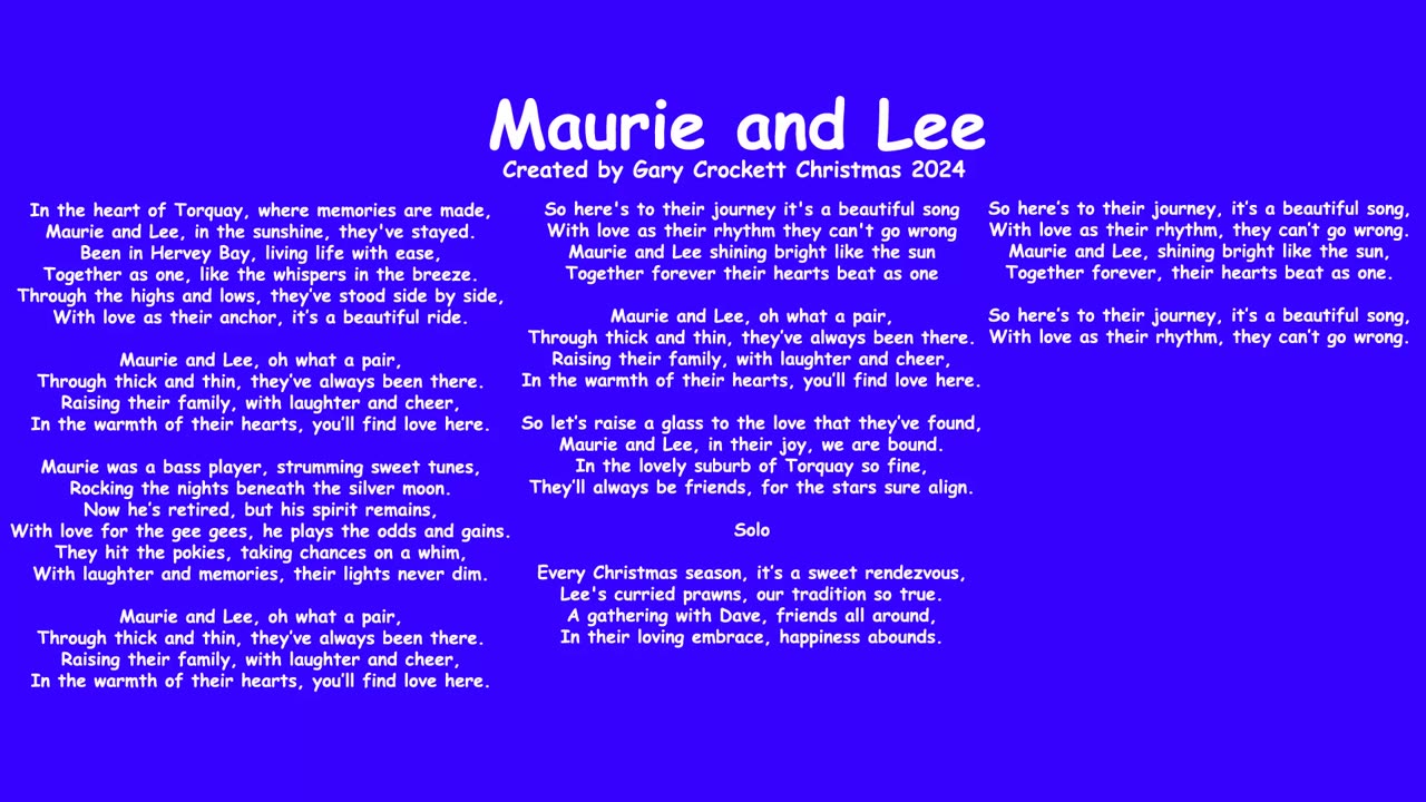 Maurie And Lee