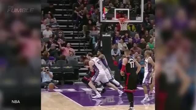 Rudy Gay Throws Shoe At Fan's Head