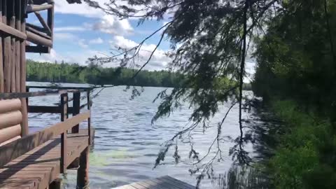 Breezy day at the old boathouse