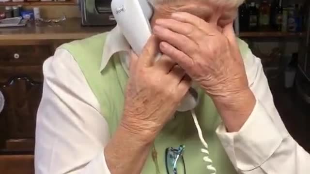 Elderly Woman Celebrates Biden's PresElderly Woman Celebrates Biden's Presidential Winidential Win