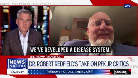 Former CDC Director Dr. Robert Redfield remarks on RFK Jr's critics