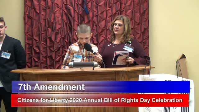 Amendments Read at the 2020 Bill of Rights Day Celebration