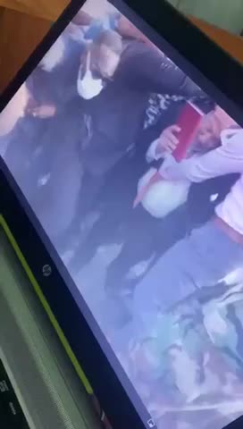 St Vincent Prime Minister BLOODY after projectile strikes him in ANTI-VAX protest