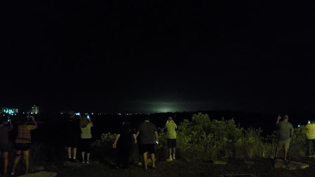 Rocket, 11-15-2020, Viewed from Port Orange, Florida. SpaceX, launches 4 astronauts to space station