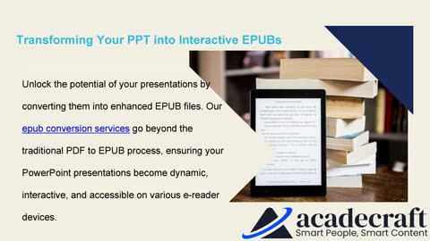 Enhanced epub conversion services