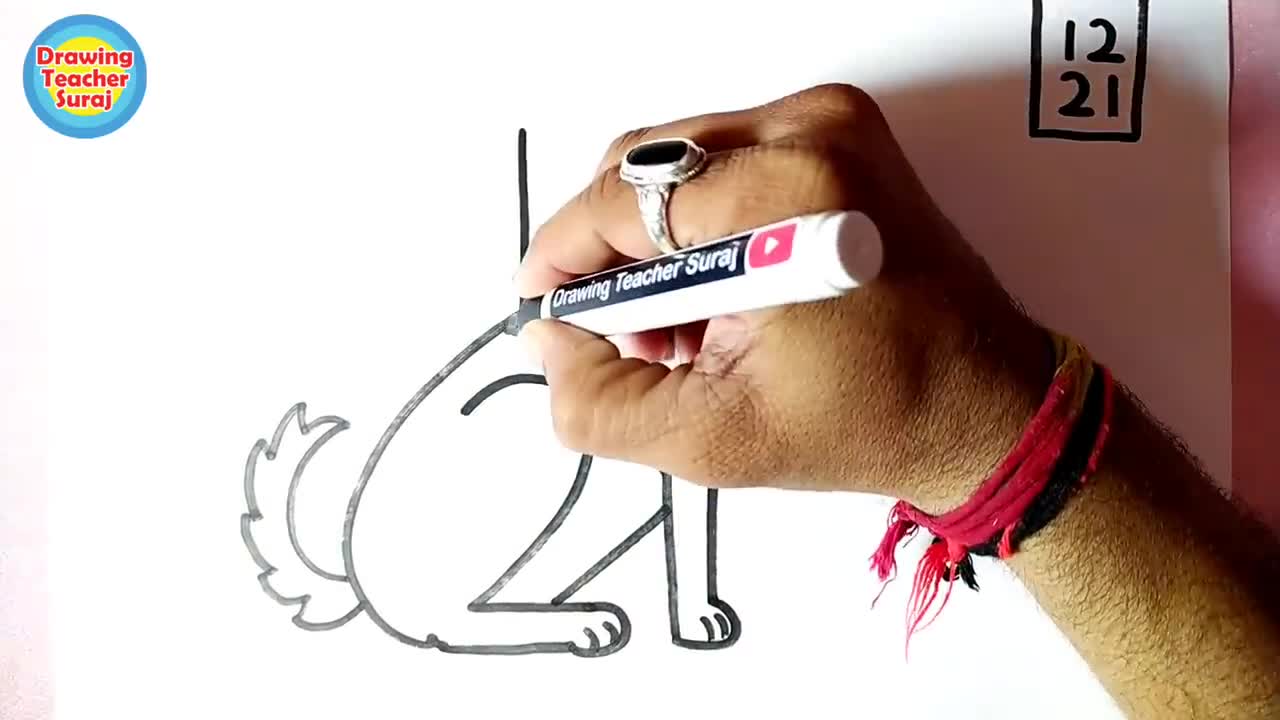 1221 drawing dog drawing dog simple.