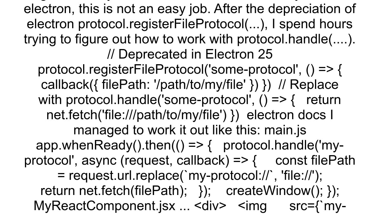 Electron JS Images from Local File System