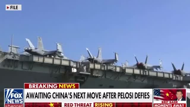 Awaiting China's Response To Pelosi's Trip to Taiwan.