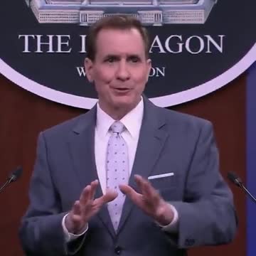 Pentagon Spokesman John Kirby gets emotional while speaking about the war in Ukraine.