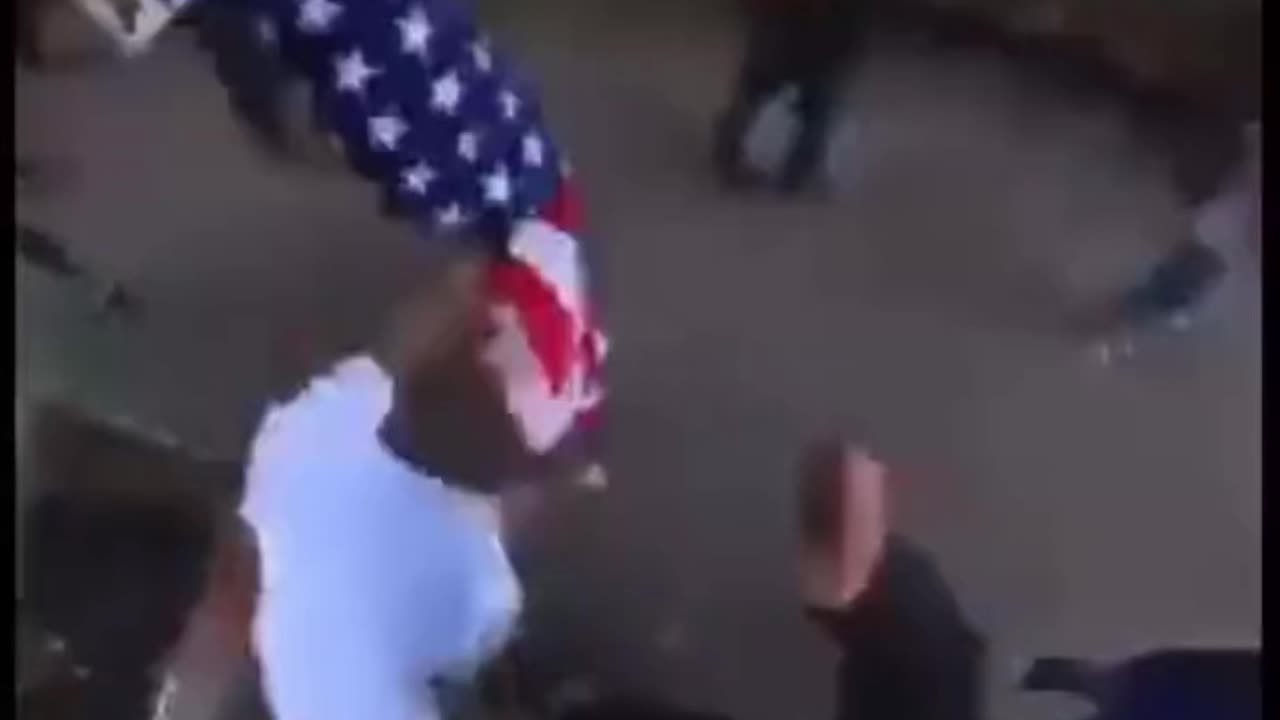 American Citizens ripping down China Flags in California!!😲☠️☠️