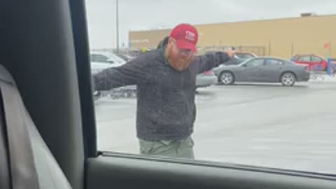Sliding to the car