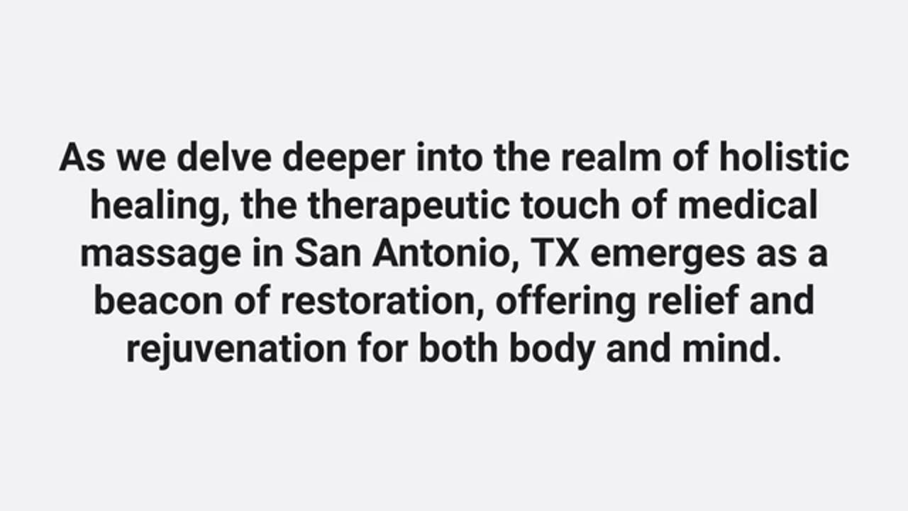 Synergy Medical Massage in San Antonio, TX