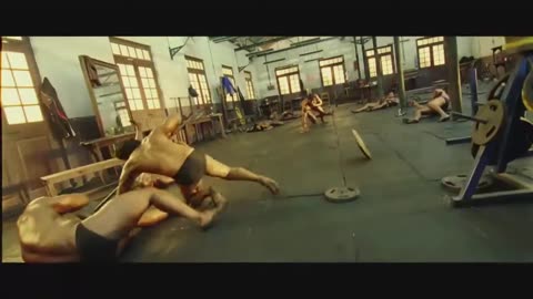 i movie fighting scene Vikram amy jackson