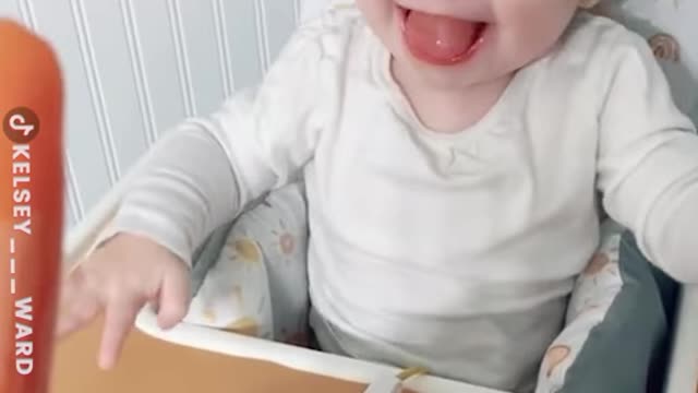 Tube feeding baby tries a popsicle for the first time π₯Ίπ