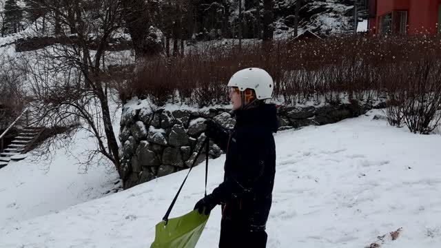 Farlig nedförsåkning