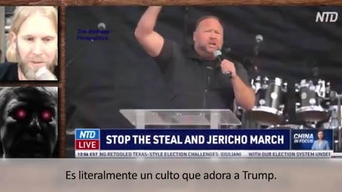 El sucio seguidor de transgéneros Alex Jones, acerca de Trump: