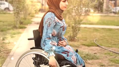 The most beautiful girls in a wheelchair