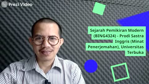 Sapaan Tuton Mata Kuliah Sejarah Pemikiran Modern, Prodi Sastra Inggris (Penerjemahan) UT