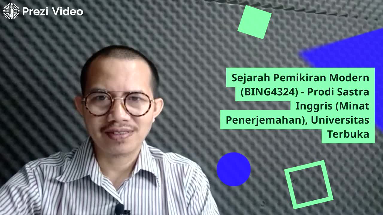 Sapaan Tuton Mata Kuliah Sejarah Pemikiran Modern, Prodi Sastra Inggris (Penerjemahan) UT