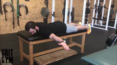 1 Arm Prone SHoulder Abduction off table