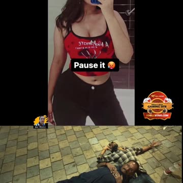 Hot sexy babe challenged pause game
