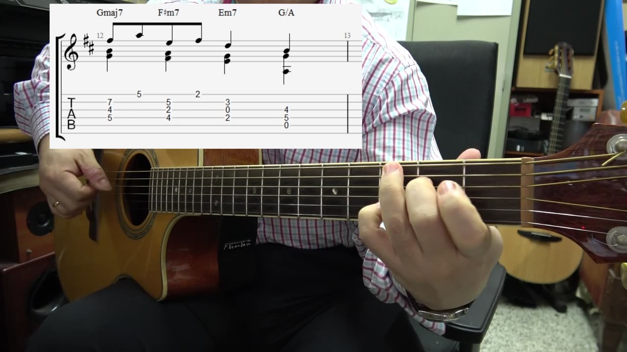 미워요 - 정인 - chord diagram, tab