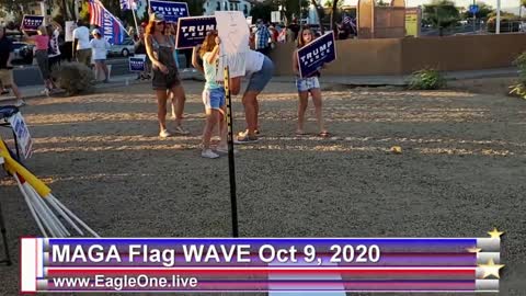 MAGA Flag Wave 10/9/2020