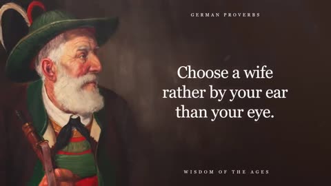 Short But Very Deep German Proverbs and Sayings!!! Great Germany Wisdom