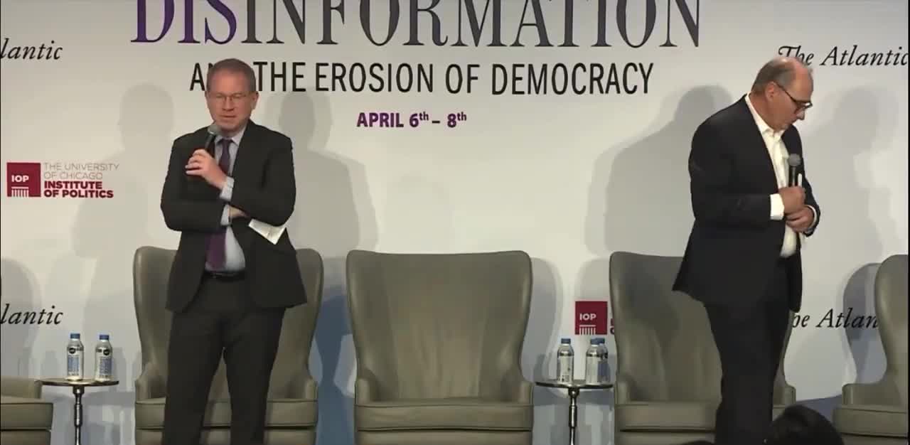 Editor-in-chief of The Atlantic claims that his "disinformation conference" has been the subject of "disinformation campaigns" online after clips of conservative students calling out fake news went viral