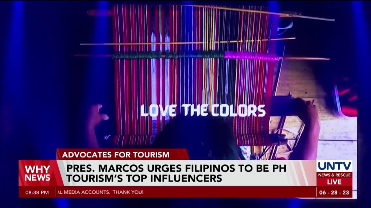 0:03 / 1:33 PBBM urges Filipinos to be top influencers for PH tourism