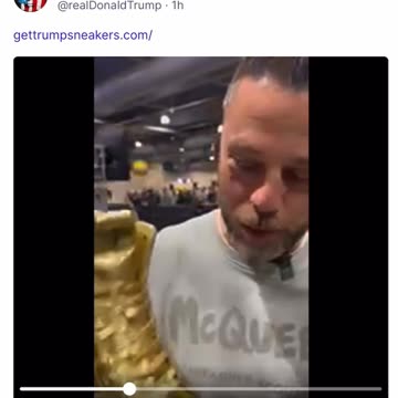 Trump Truth - Trump Golden Signed Sneakers Sold For $9,000!