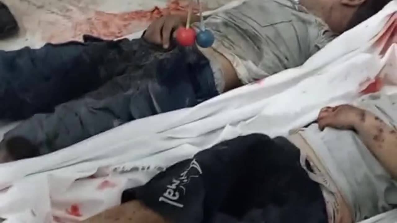 Dzieci (terroryści Hamasu według Żydów) zginęły w syjonistycznym zamachu bombo