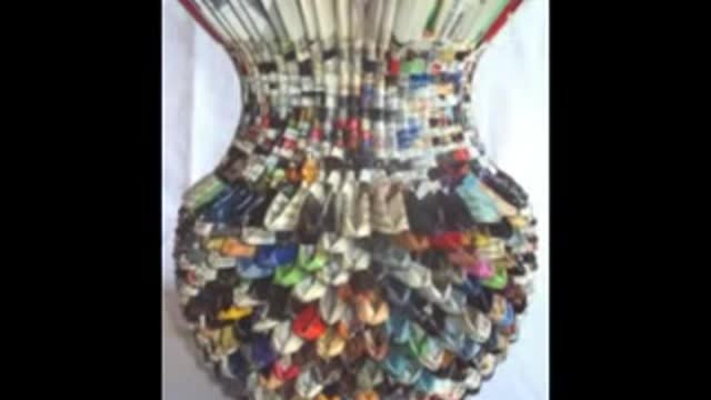 100 Craft Ideas with Newspapers