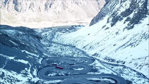 Road to Ski Portillo, Los Libertadores International Pass , Chile