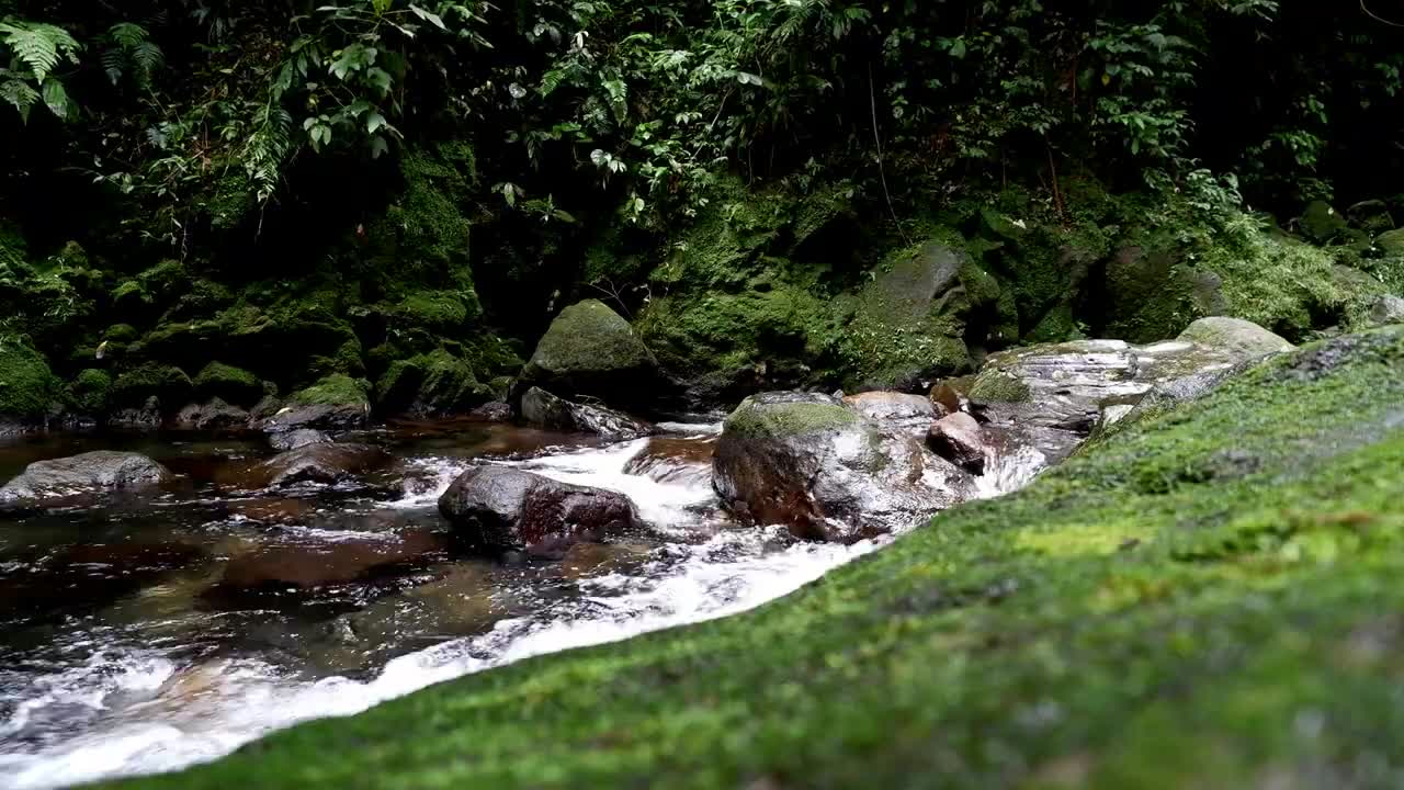 Beautiful river and waterfall