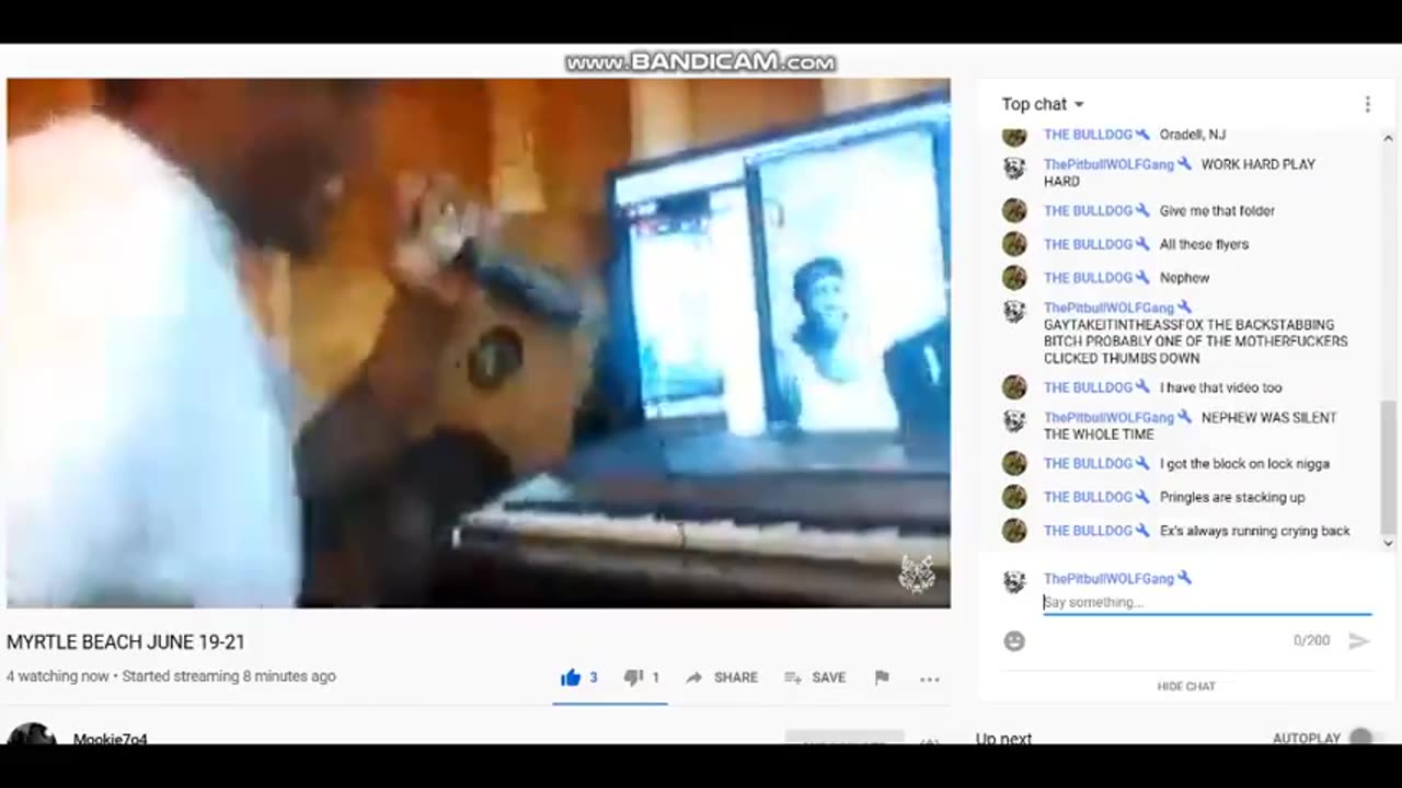 Mookie7o4 Youtube Stream ☞ Thumbs Down Abuse ☜ June 19, 2020