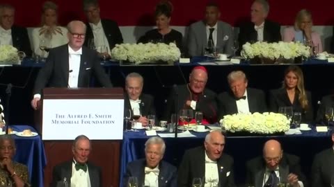 LIVE: Donald Trump roasts Harris at charity dinner in New York #TrumpRoast