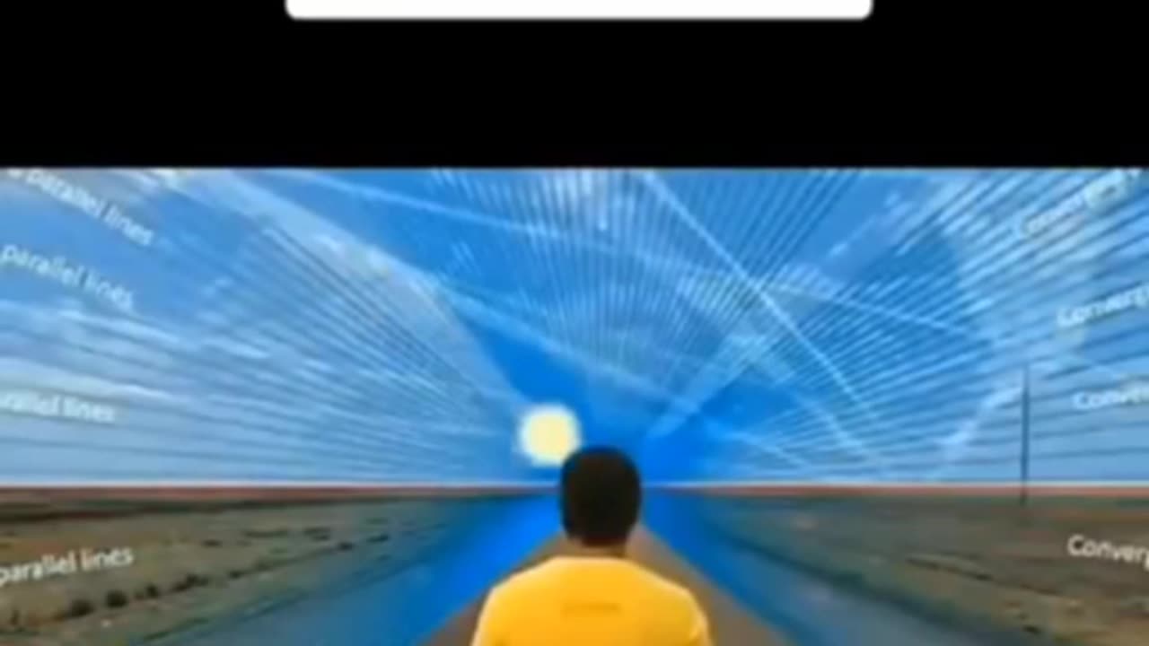There is no curvature, only Perspective