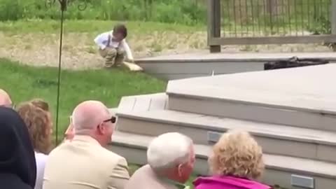 Kids funny moment during marriage ceremony