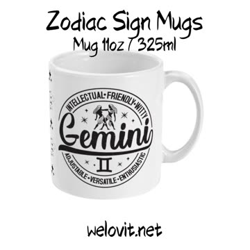 Zodiac Sign Mugs by Welovit - 11oz / 325ml ❤️