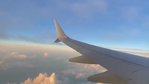 Sky Landscape in a Airplane