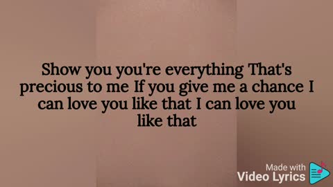 I can love you like that - All-4-One