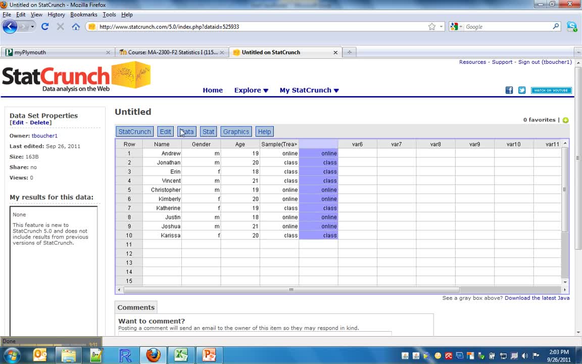 CRD StatCrunch