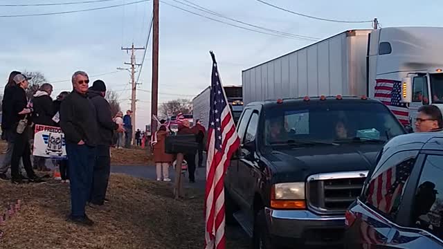 Hagerstown, Maryland arrival of the People's Convoy