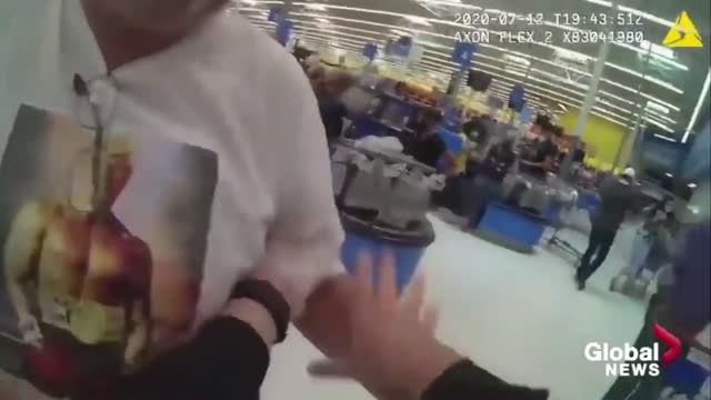 Male Karen Spits on Police Officer When Asked To Leave Walmart For Not Wearing a Mask