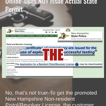 Fact Check: Website Offering Concealed Carry Gun Permit '100% Online' Does NOT Issue Actual Permit
